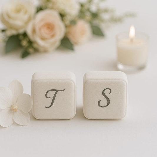 Personalisierte Ringdosen aus Samt – Elegant & Individuell (2er-Set)