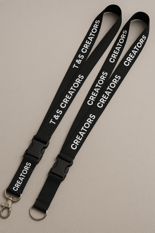 Lanyards mit Schnappverschluss, 20 mm Schlüsselbandbreite, 4/0-farbig einseitig bedruckt (50 Stück)