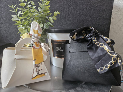 Elegantes Gastgeschenk – Mini-Handtasche mit Schleifenakzent