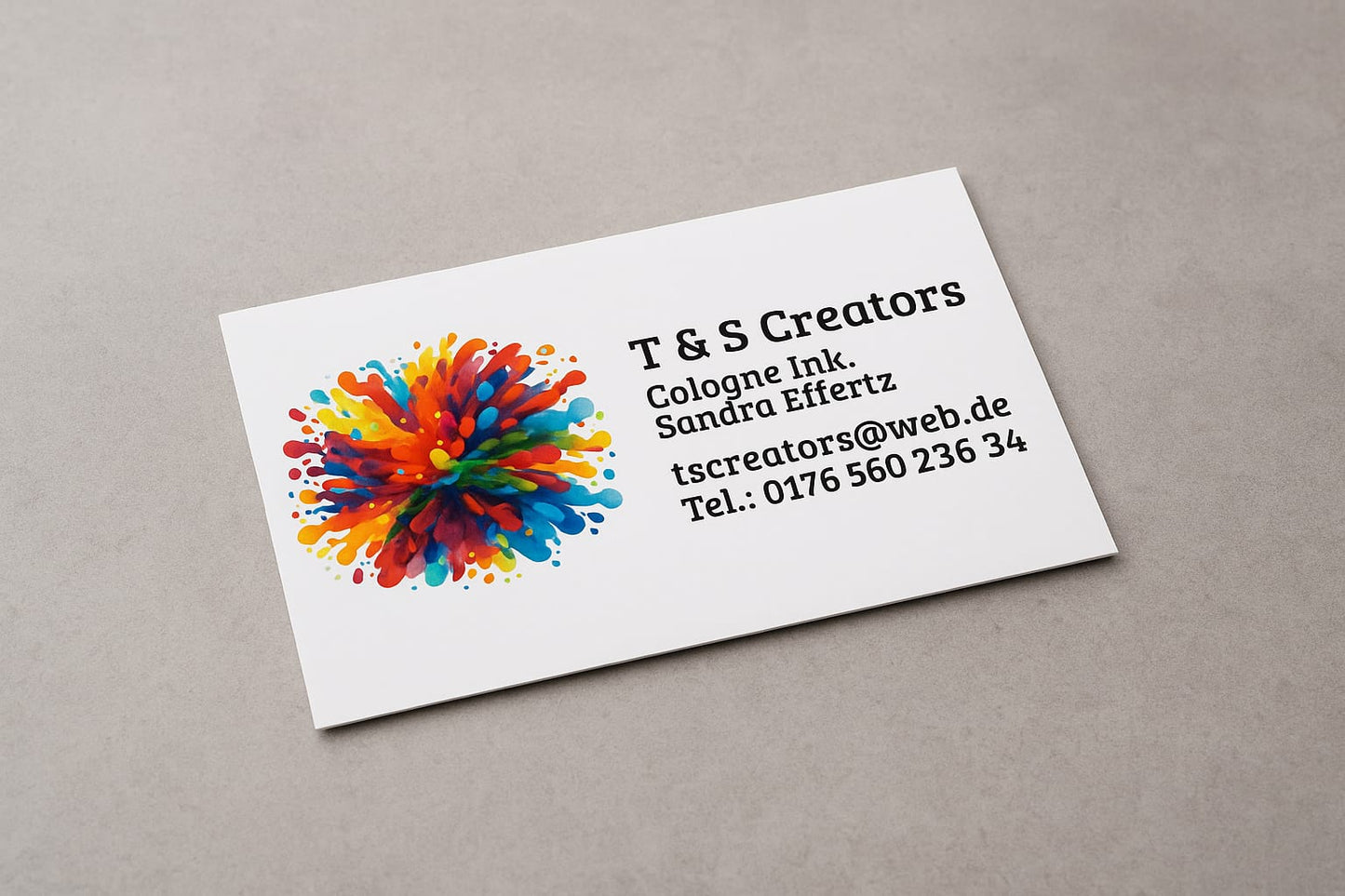 Visitenkarten quer 4/0 farbig 85 x 55 mm (einseitiger Druck) (100 Stück)