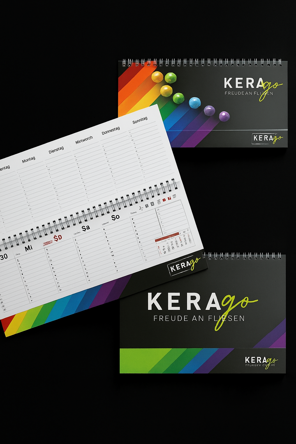 Tischkalender mit verlängerter Rückpappe (5 Stück)